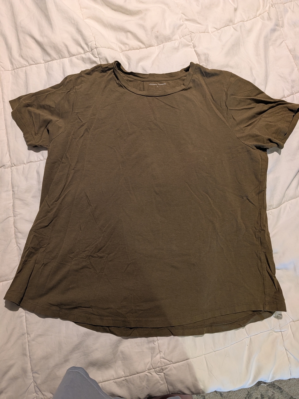 Universal Standard Olive Green Crewneck T-Shirt Tee Size L (US 22-24)